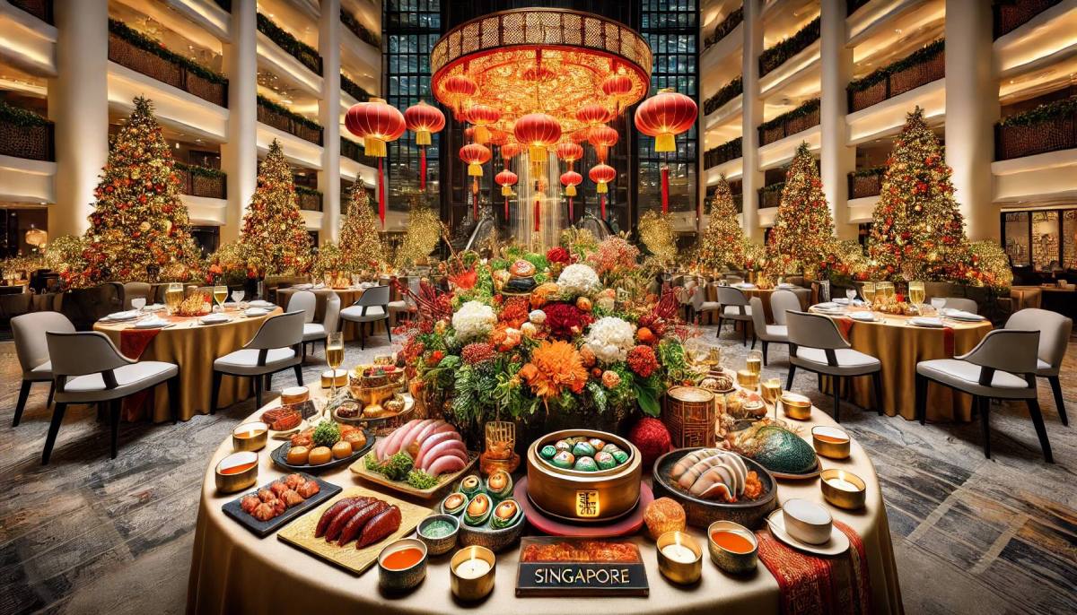 Halal Chinese New Year Buffet Singapore 2025 Holiday Inn Atrium The